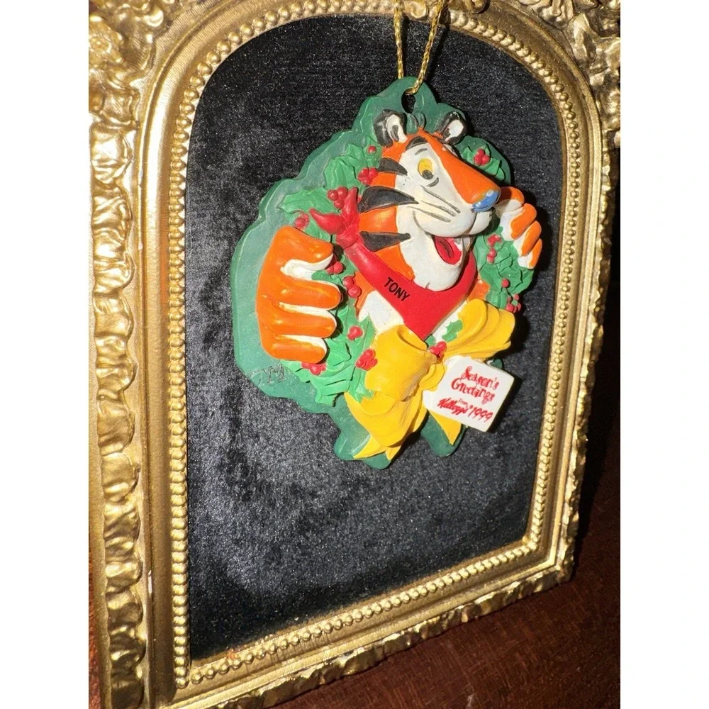 Kellogg's Tony the Tiger Christmas Ornament 1999 Holiday Cereal Mascot Decor